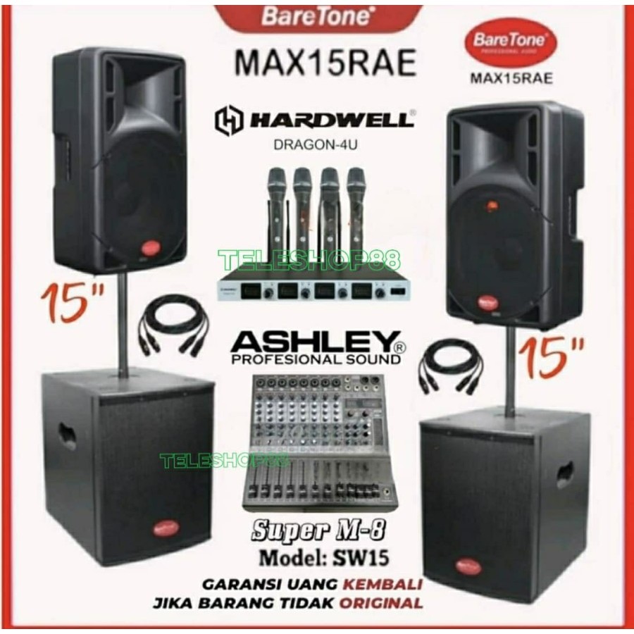Jual Paket Promo Sound System Speaker Aktif 15