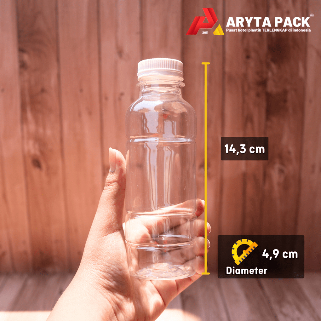 Jual Botol plastik PET 200ml pristine jus susu kopi tutup SN warna ...