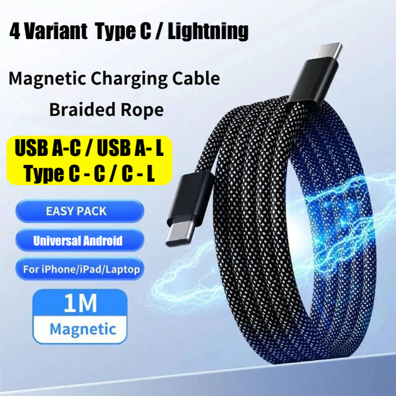 Jual Maxi Magic Full Line Magnetic USB C Kable Data Lightning To