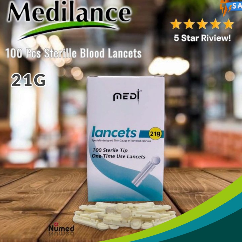 Jual TUNGGU APALAGI Blood Lancet Medilance 21G isi 1 Pcs Jarum Steril ...