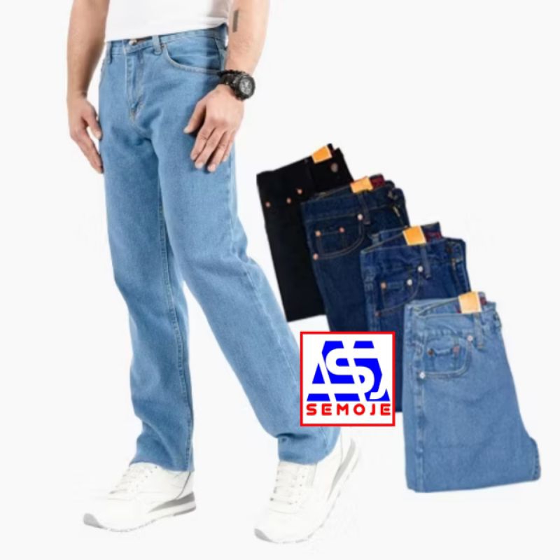Jual Celana jeans pria panjang standar, reguler, Slimfit, baca