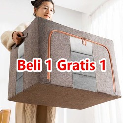 storage box 66L/110L kotak penyimpanan container box  tahan lembab Tempat penyimpanan baju lipat Box Serbaguna
