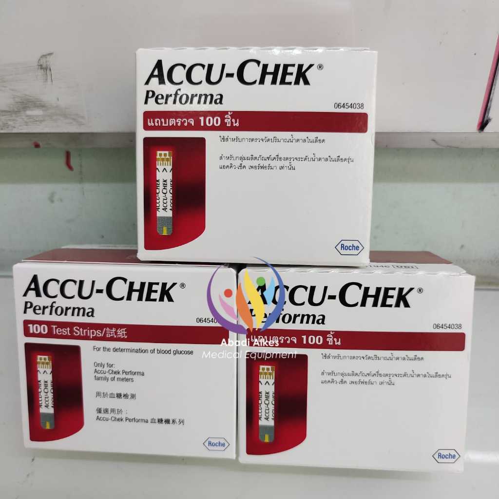 Jual ACCU CHEK PERFORMA 100 STRIP ORIGINAL GLUCOSE CHECK STRIP | Shopee ...