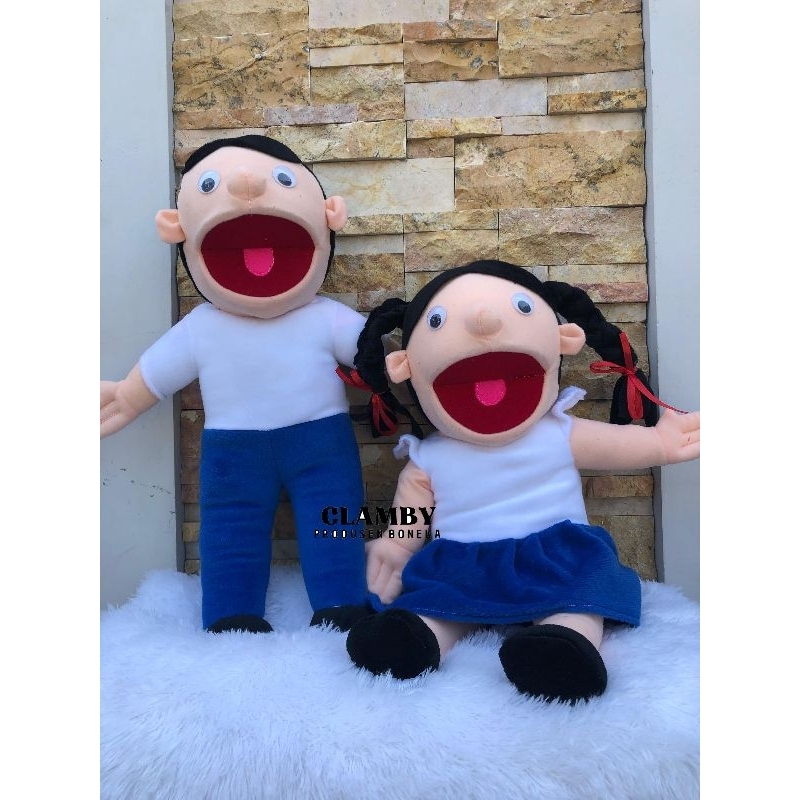 Jual Boneka Muppet Cablak karakter Anak SMP Handpuppet Boneka Dongeng ...