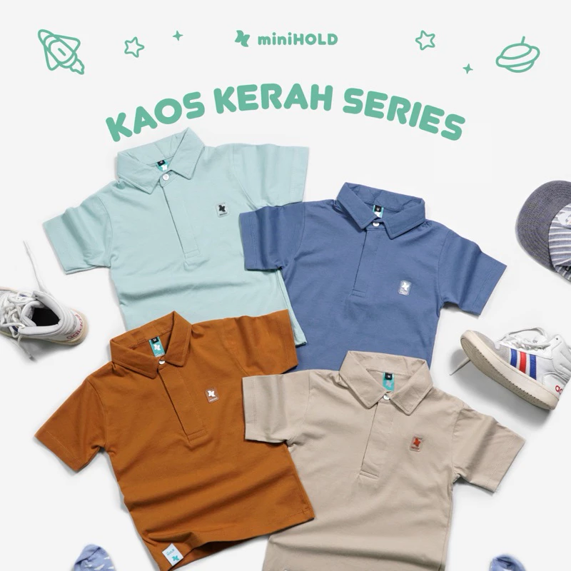 MINIHOLD Kaos Kerah Series Anak: Solusi Pakaian Stylish & Nyaman untuk Si Kecil yang Aktif