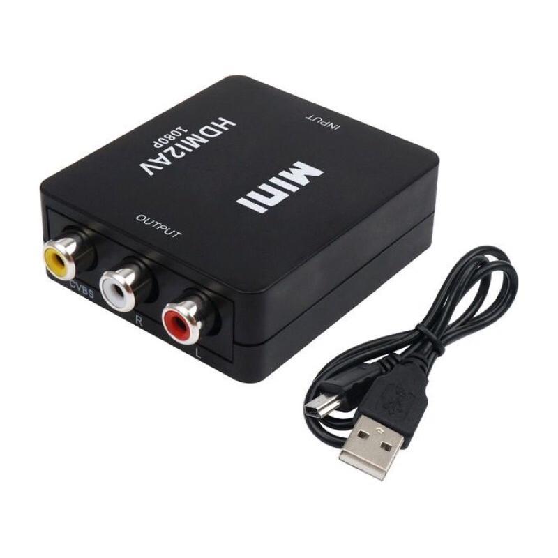 Jual Mini RCA Converter HDMI2AV adapter TV LAPTOP SPEAKER | Shopee ...