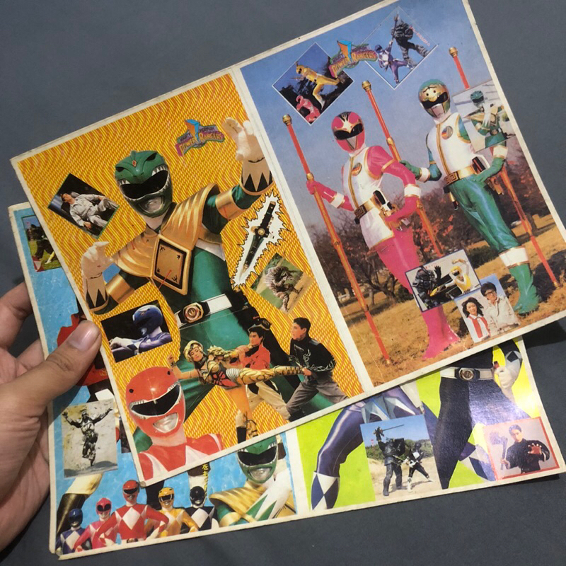 Jual Poster Umbul Gambar Jadul Vintage Power Rangers | Shopee Indonesia