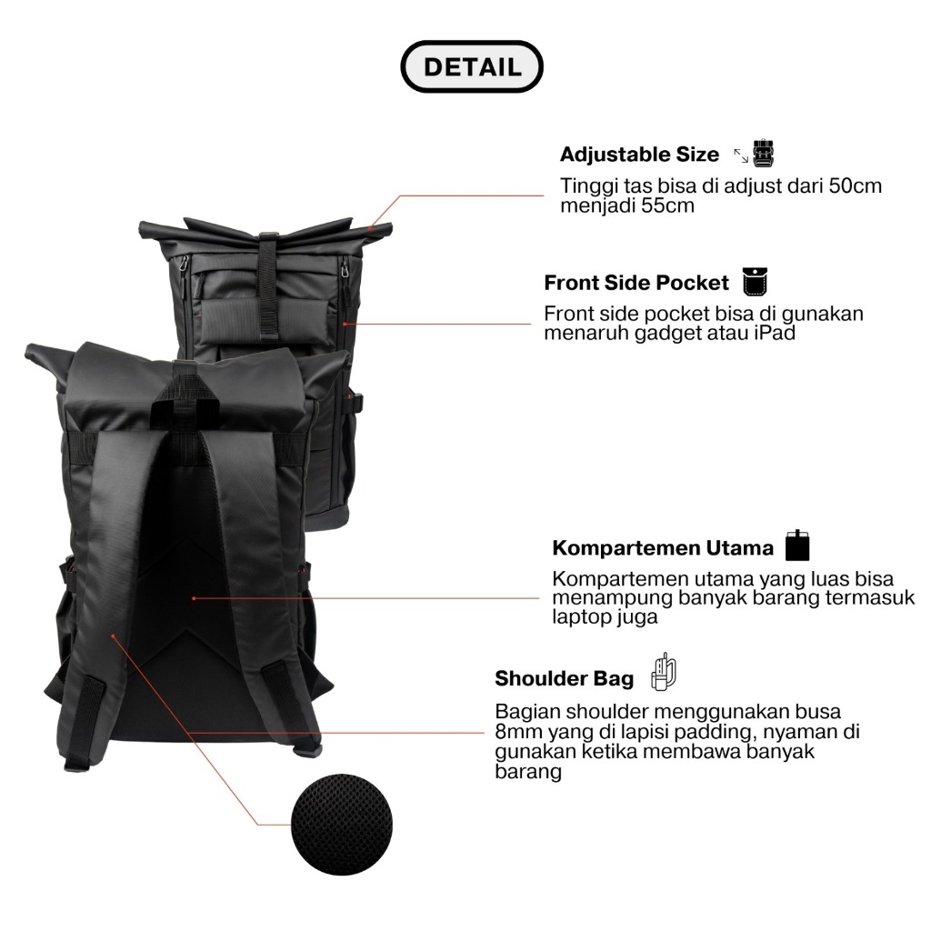 Jual Tas Ransel Pria Backpack Aston Tas Laptop Punggung Tas Travelling ...