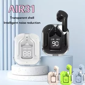 Air31 Tws Bluetooth In Ear Earbuds Headphone Wireless Peredam Bising Hifi LED Tampilan Digital