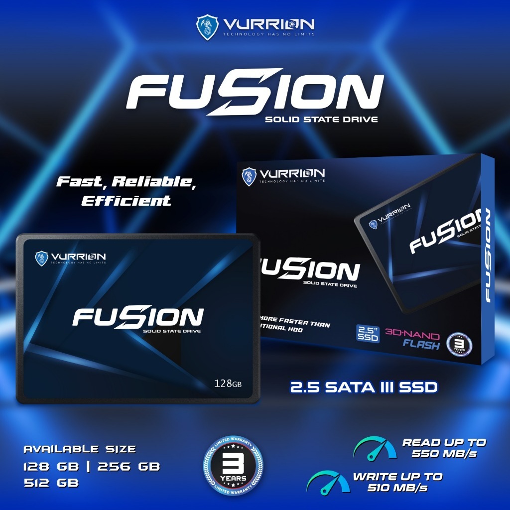 Jual SSD VURRION FUSION SATA III 128GB 256GB Shopee Indonesia