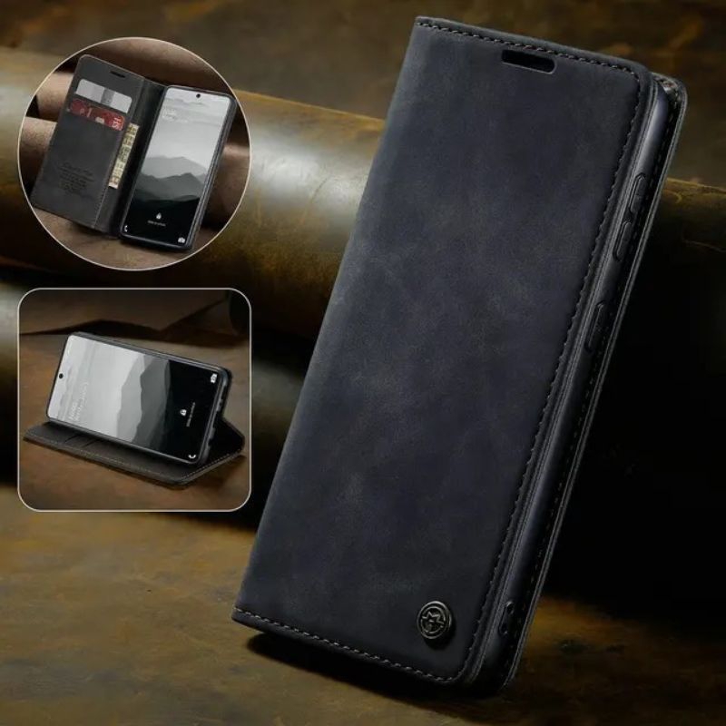 Custodia Oppo Reno12 Pro 5G - Flip Cover Magnetica in Pelle Viola
