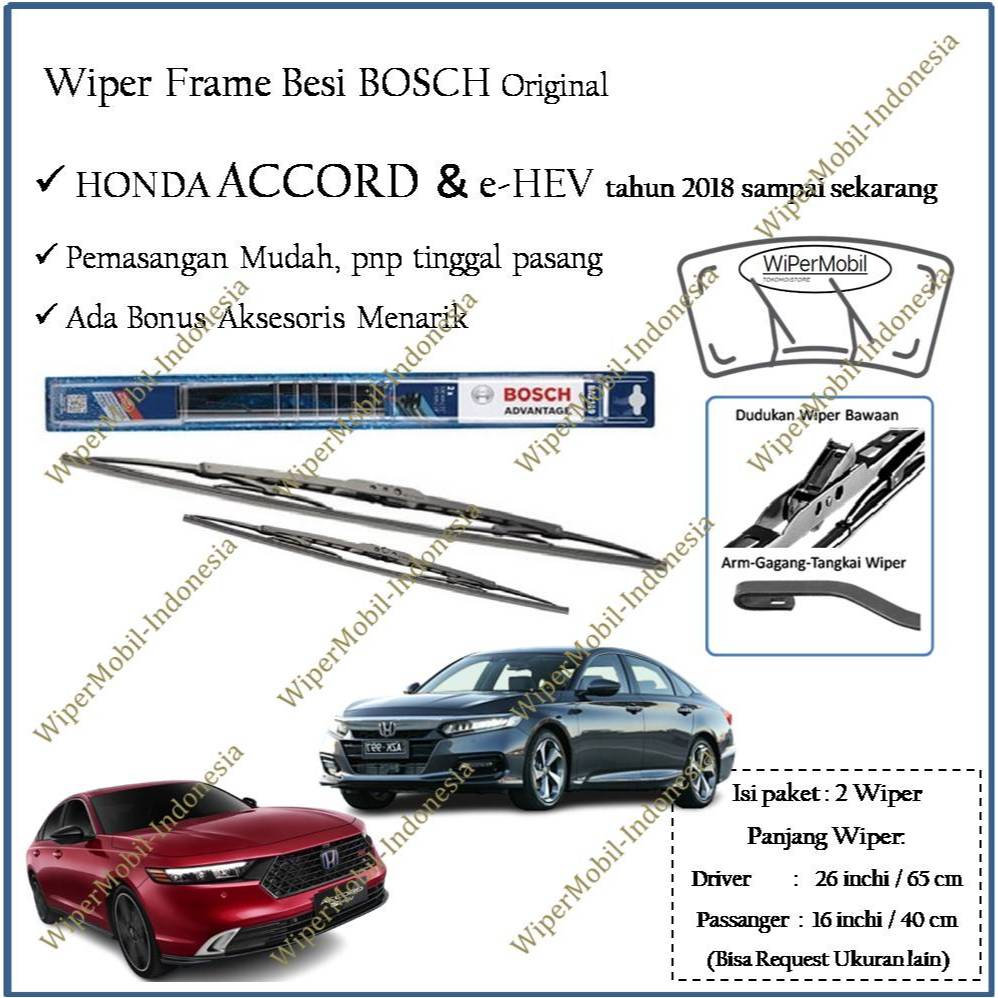 Genuine Honda Wiper Blade Inserts For 2023-2025 Accord Sedan - Front Pair, OEM Fit