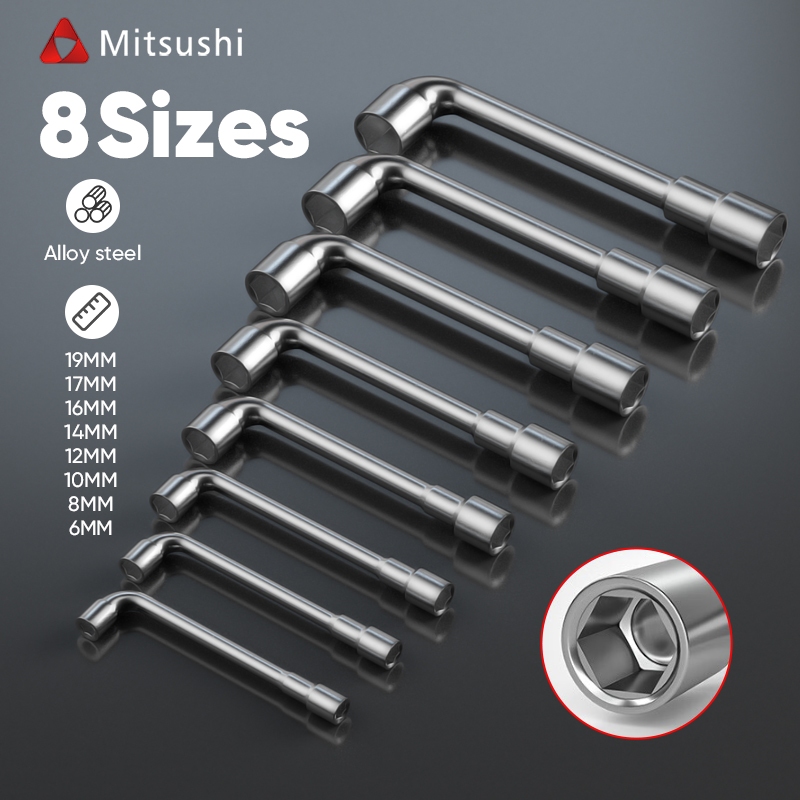 Jual Mitsushi Kunci Sock L 6/8/10/12/14/16/17/19mm 2 Way Allen Shock ...