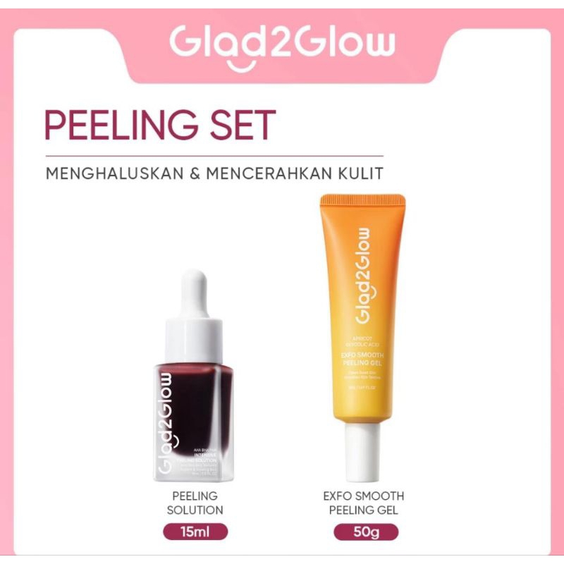 Jual GLAD2GLOW Set Peeling Solution AHA BHA PHA INTENSIVE - Peeling ...