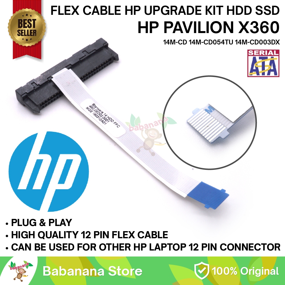 Cavo Connettore HDD Per HP Pavilion X360 14-CD 14M-CD 15-CN - Ricambio Disco Rigido, 3 Anni Garanzia