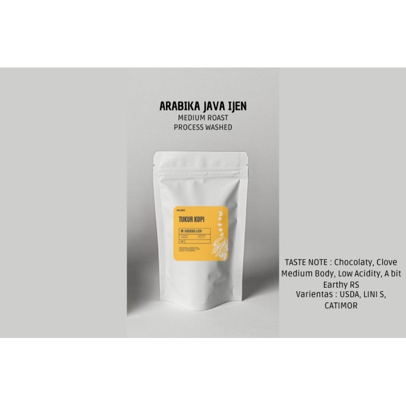 Jual KOPI ARABIKA JAVA IJEN 200 GRAM | Shopee Indonesia