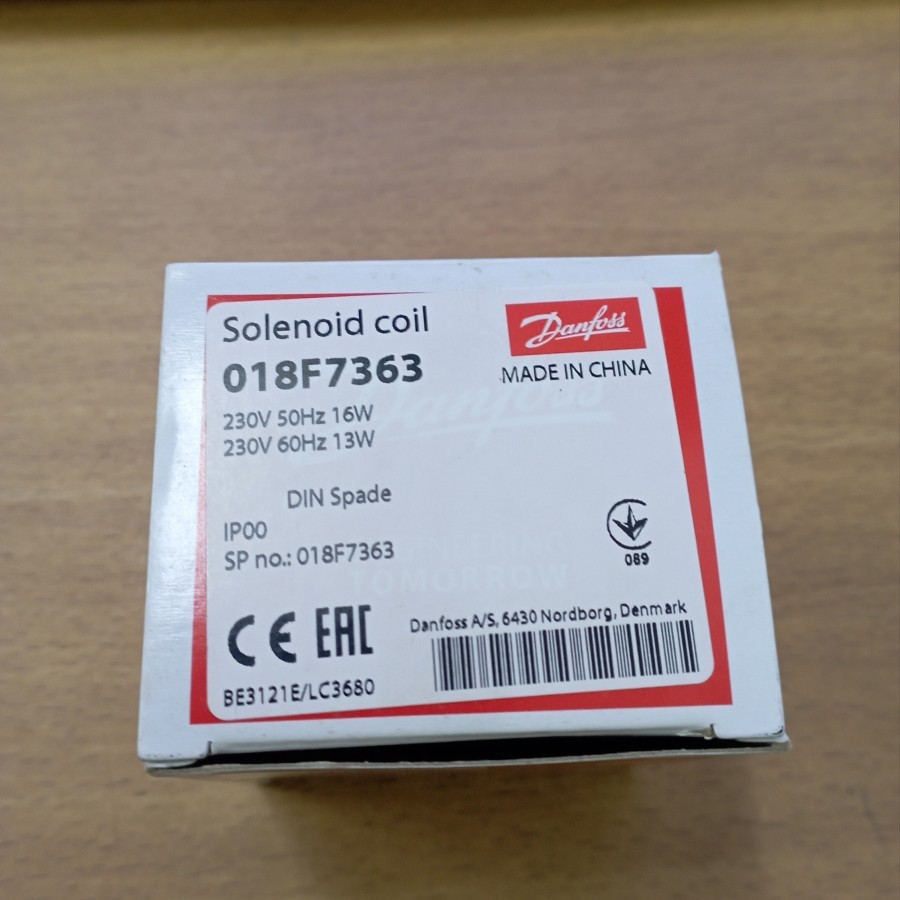 Bobine + Prise Pour Vanne Solénoïde Danfoss 018F7363 - 13W - Pièce Détachée D'occasion