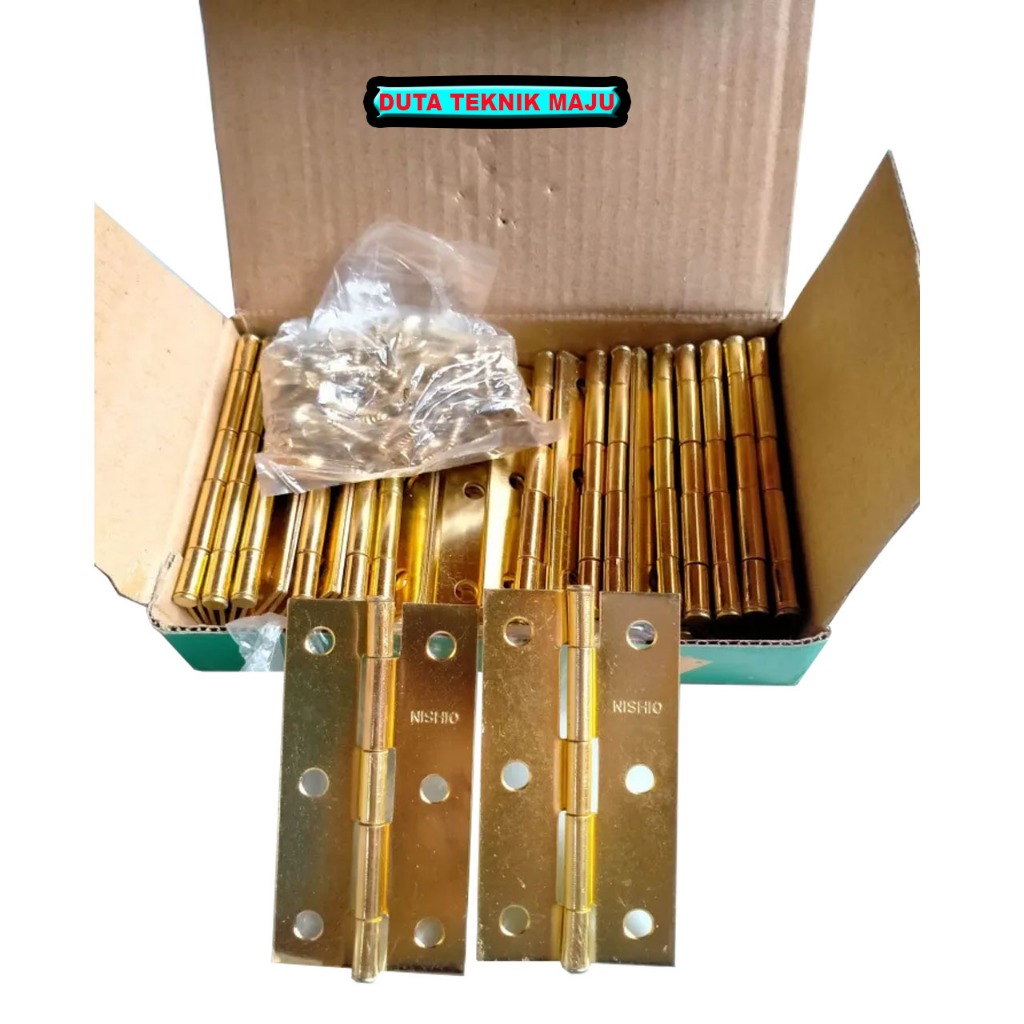 Jual 1 Set Engsel Plat 2'' 2.5'' 3'' Inch Pintu Laci Triplek Kandang ...