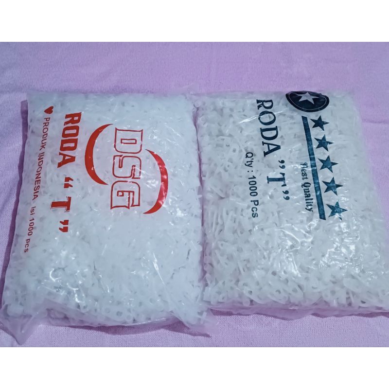 Jual RODA T, Roda rel gorden plastik untuk rel kotak 1 pak isi 1000 ...