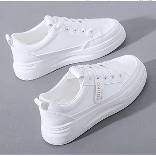 Sepatu Wanita Sneakers Putih Fashion Korea