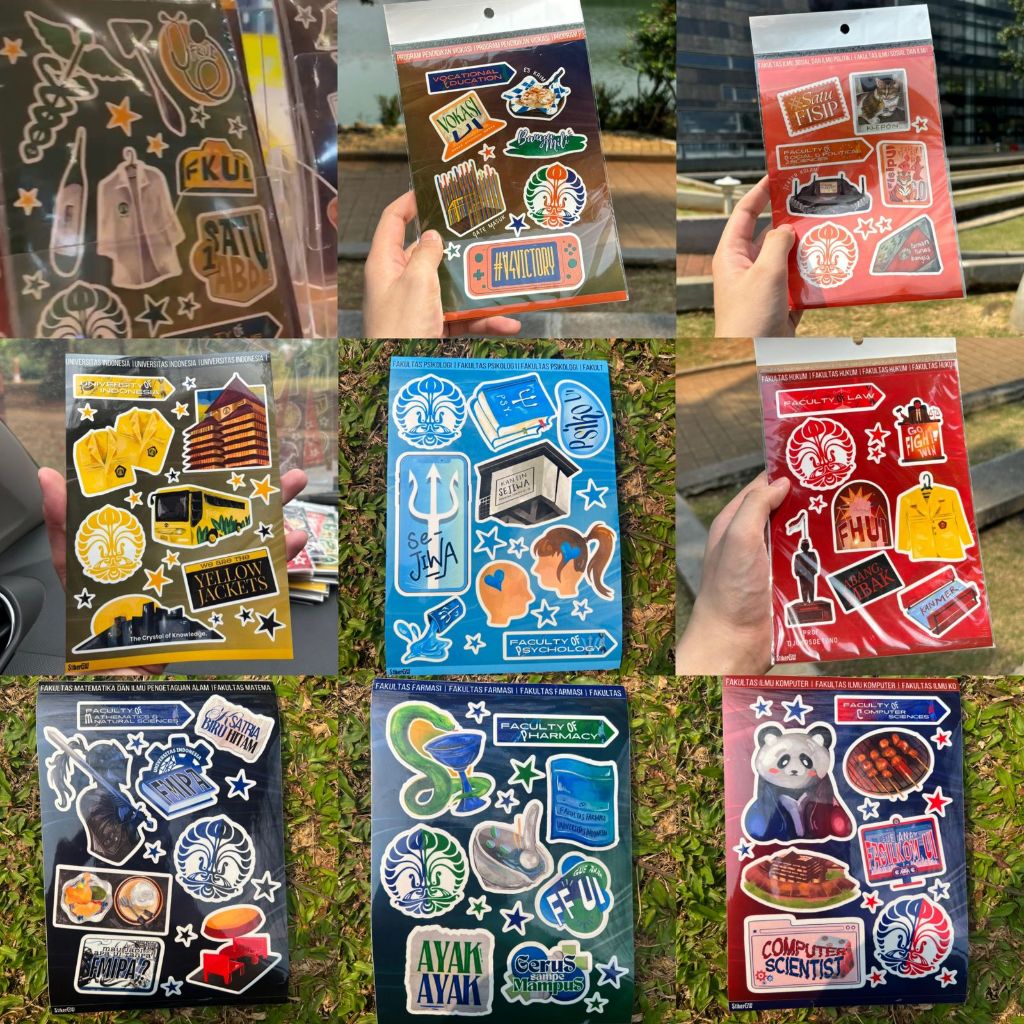 Jual [BERIZIN RESMI] Sticker Pack FF UI - NEW| STIKER FAKULTAS FARMASI ...