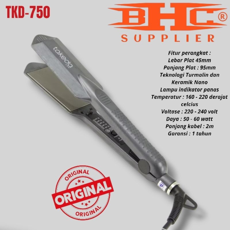 Jual TKD-750 Takeda Pro PTC 45mm Catokan Rambut Original Pelurus Rambut ...