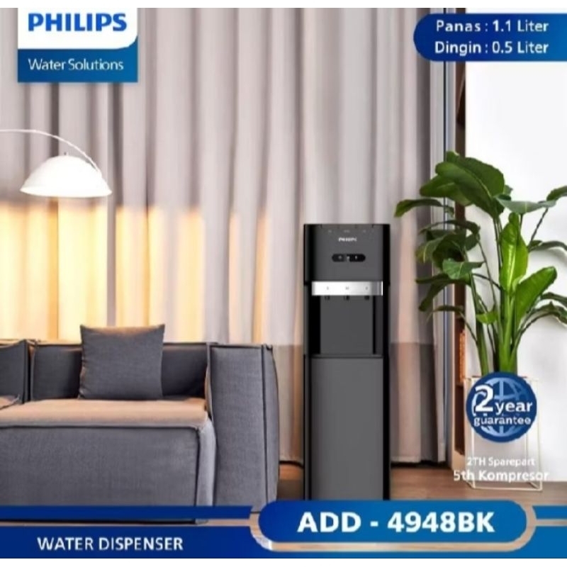 Jual PHILIPS ADD 4948 Dispenser Galon Bawah Bottom Loading Hot & Cool ...