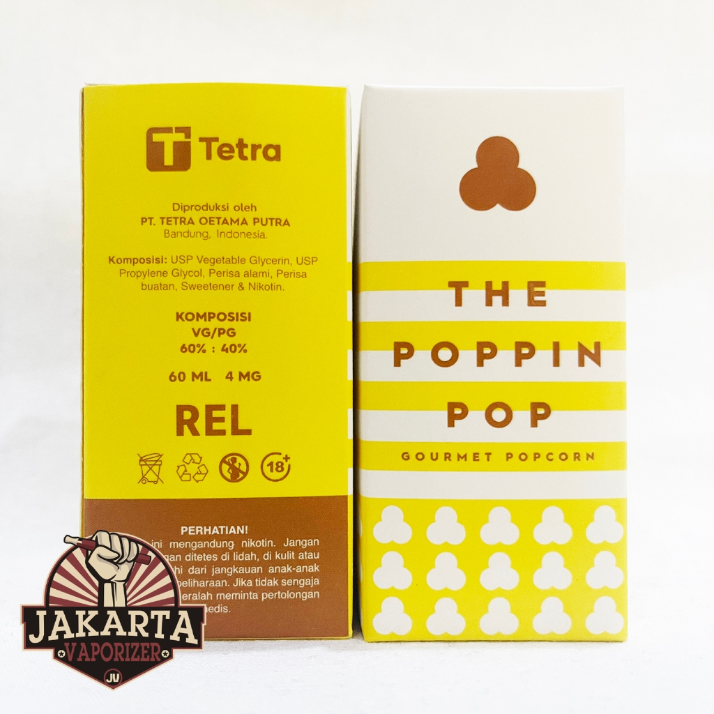 Jual THE POPPIN POP GOURMET POPCORN 60ML 4MG 7MG 10MG BY TETRA X VON ...