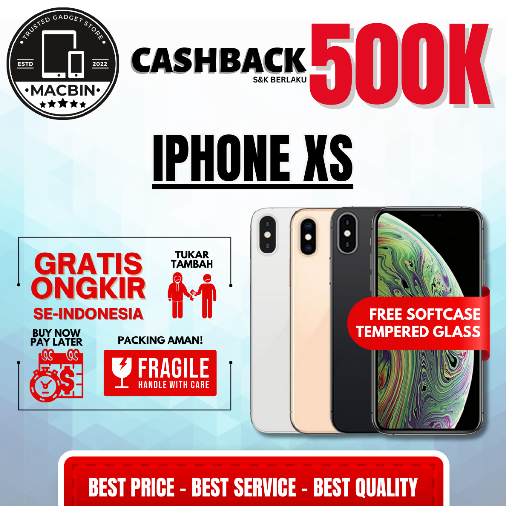 Jual IBOX| iPhone XS 512GB 256GB 64GB Second Original Resmi iBox ...