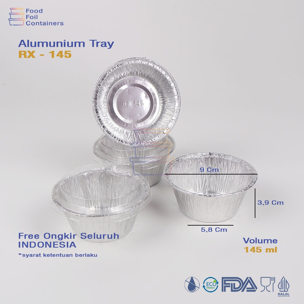 Jual alumunium foil cup RX 145 / cup zuppa soup | Shopee Indonesia