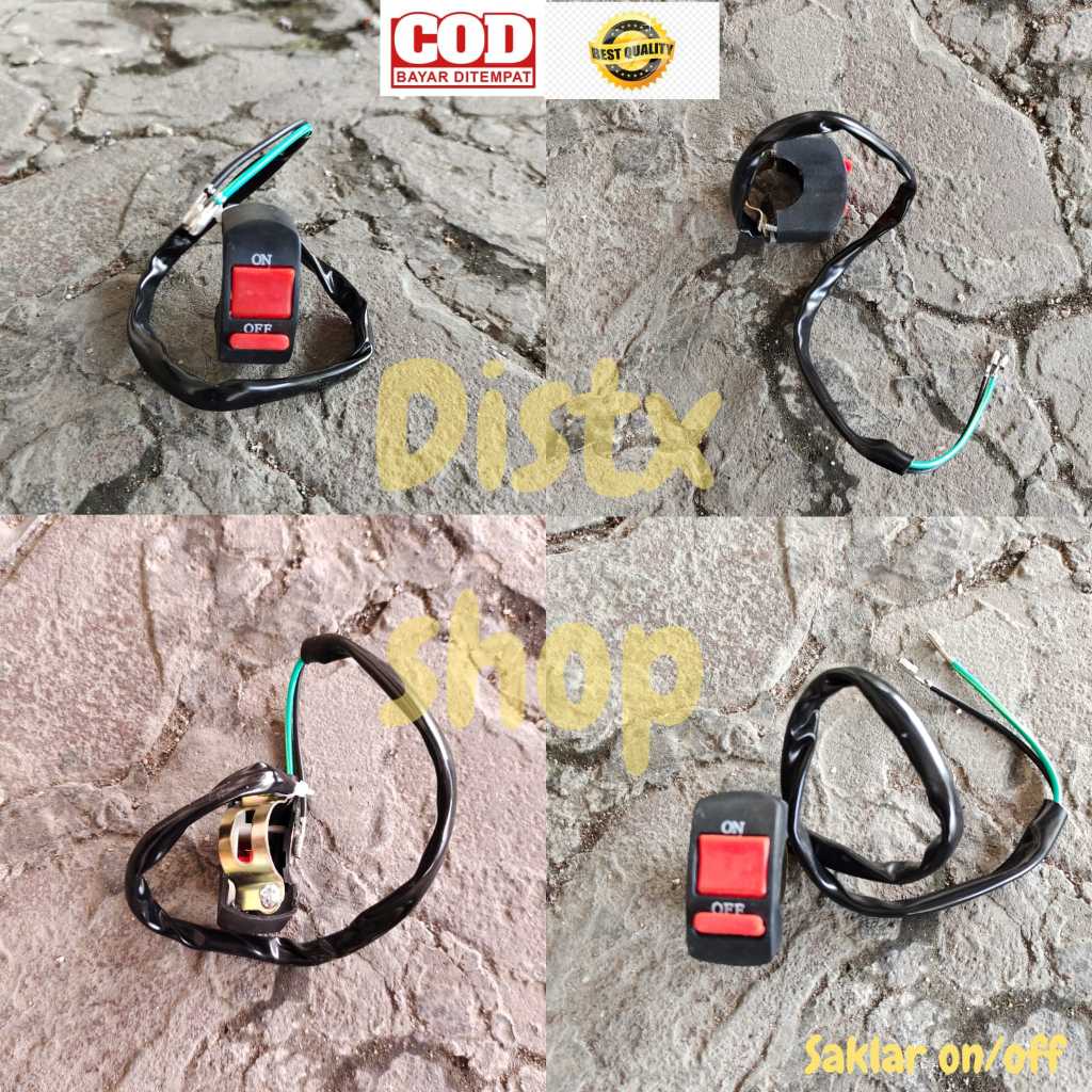 Jual SAKLAR ON/OFF POWER SWITCH SAKLAR LAMPU MOTOR TRAIL SUPERMOTO ...