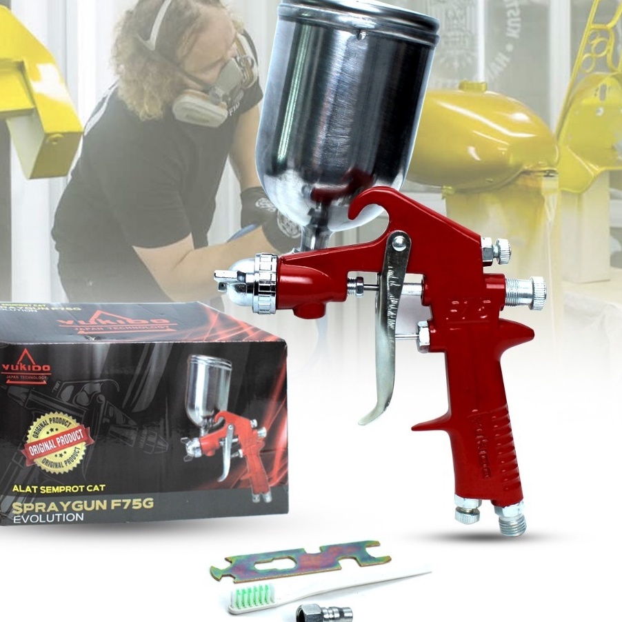 Jual KI3 NEW Paket GNT H2 Spray Gun HVLP Tabung Atas 4mL 8 mm Alat ...