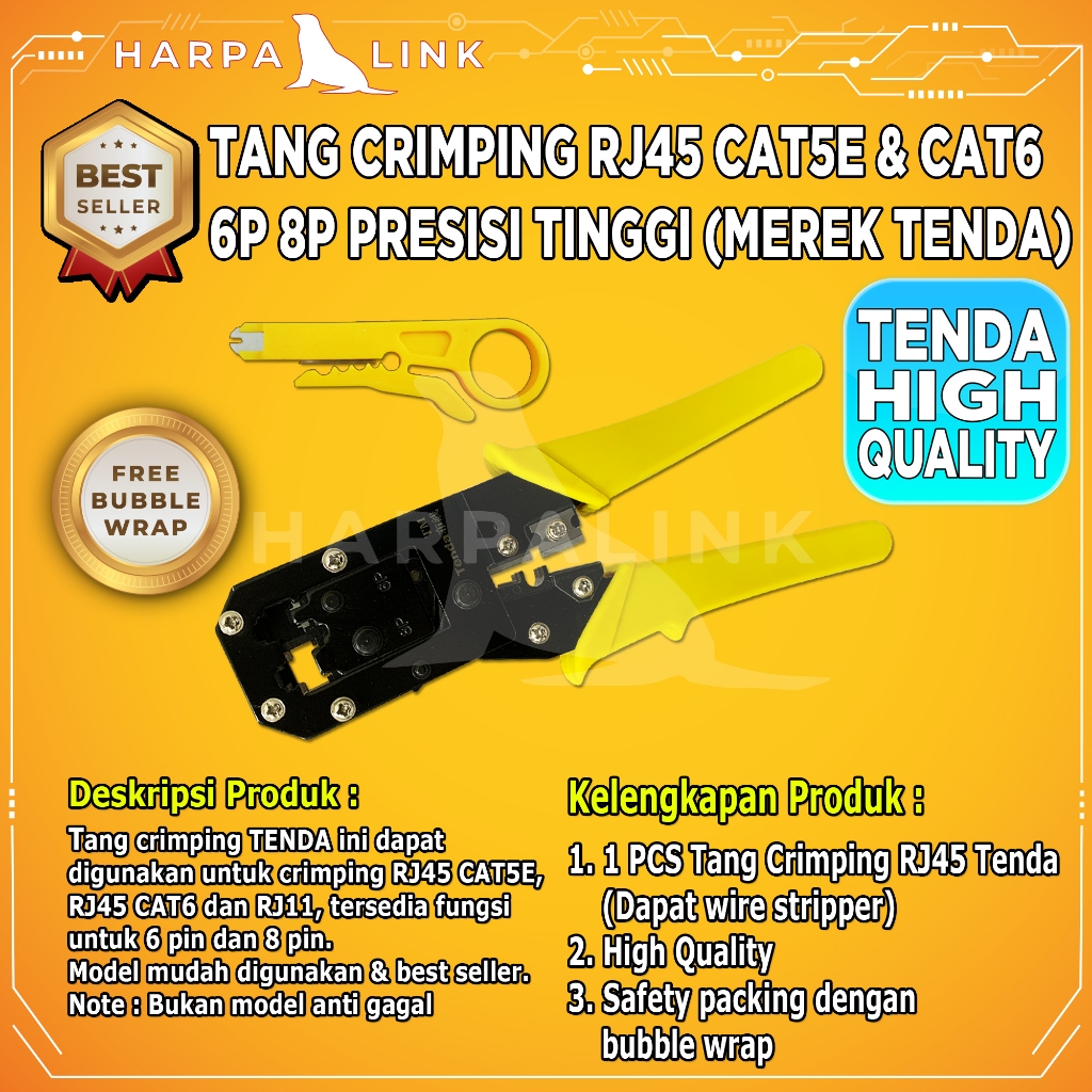 Jual Tang Crimping Tools RJ 45 RJ 11 BOSI Crimping Tool RJ45 RJ11 Merek ...