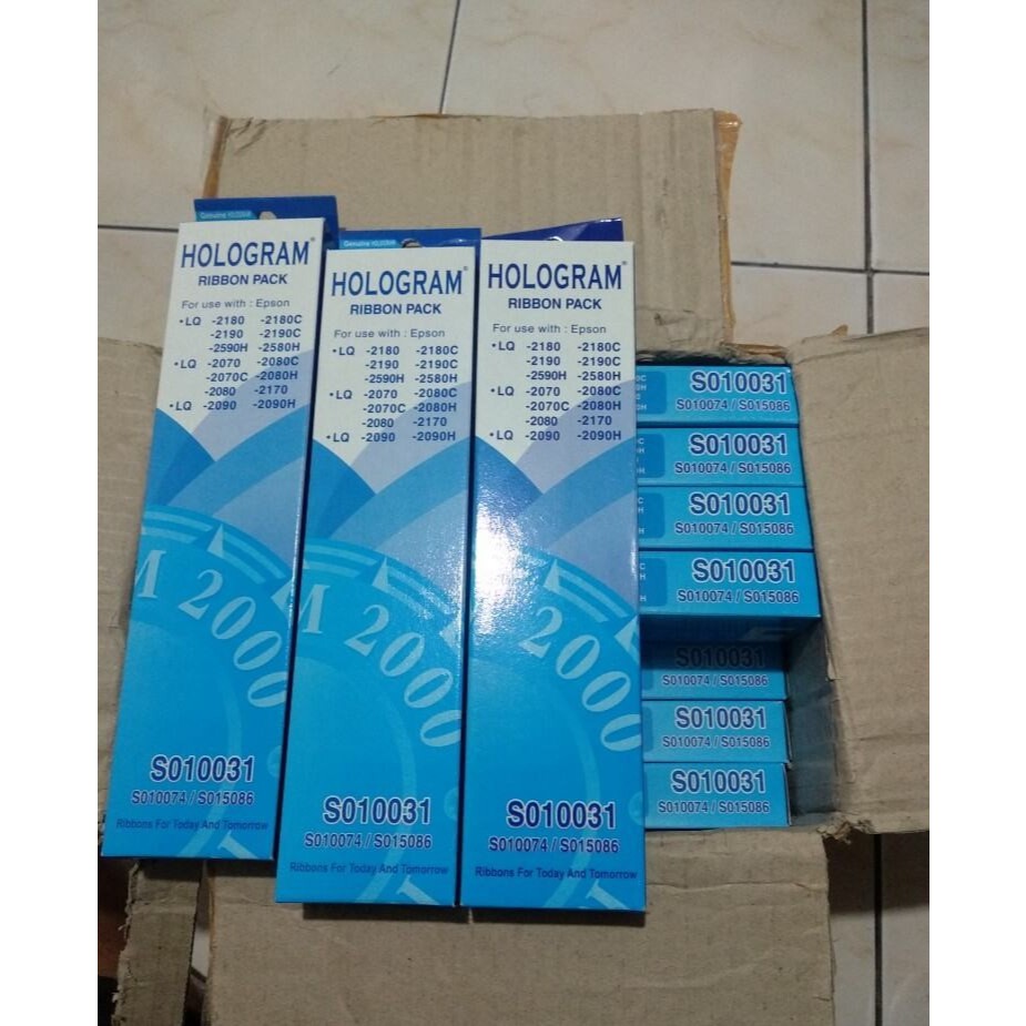 Jual Pita Ribbon Refill Pack Hologram Epson S010031 ( Pcs ) | Shopee ...