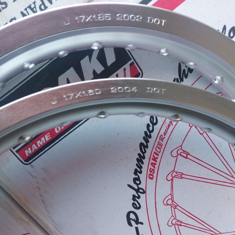 Jual osaki velg wm 160 185 ring 17 silver | Shopee Indonesia