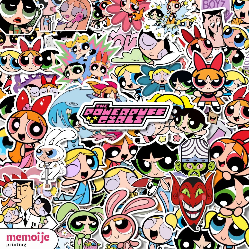 Jual (60+ PCS) Stiker Powerpuff Girls Vinyl Waterproof – Stiker Lucu ...