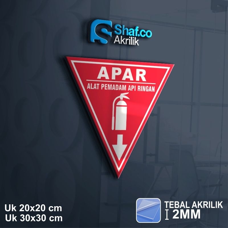 Jual AKRILIK SIGN BOARD APAR // ACRYLIC // RAMBU // // 2 MM | Shopee ...
