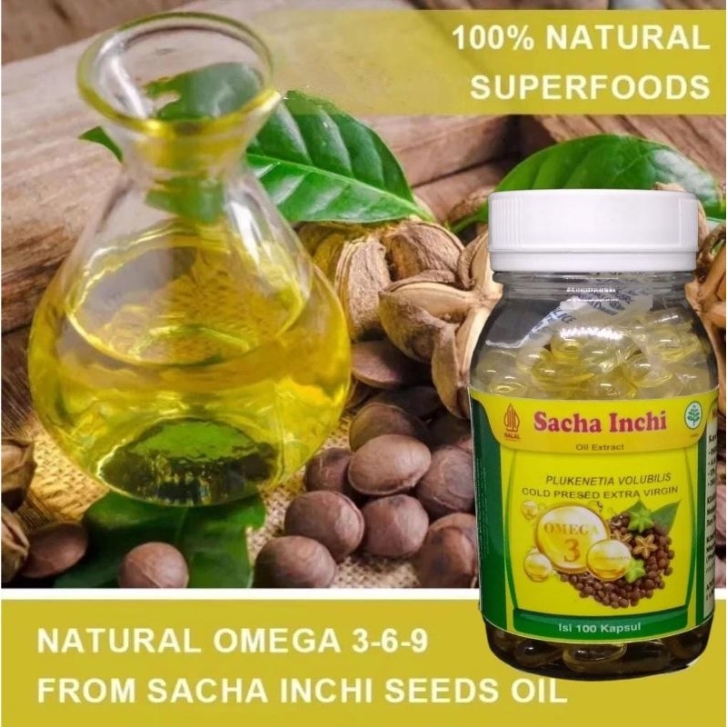 Jual obat herbal kapsul minyak sacha inchi isi 100 kapsul original ...