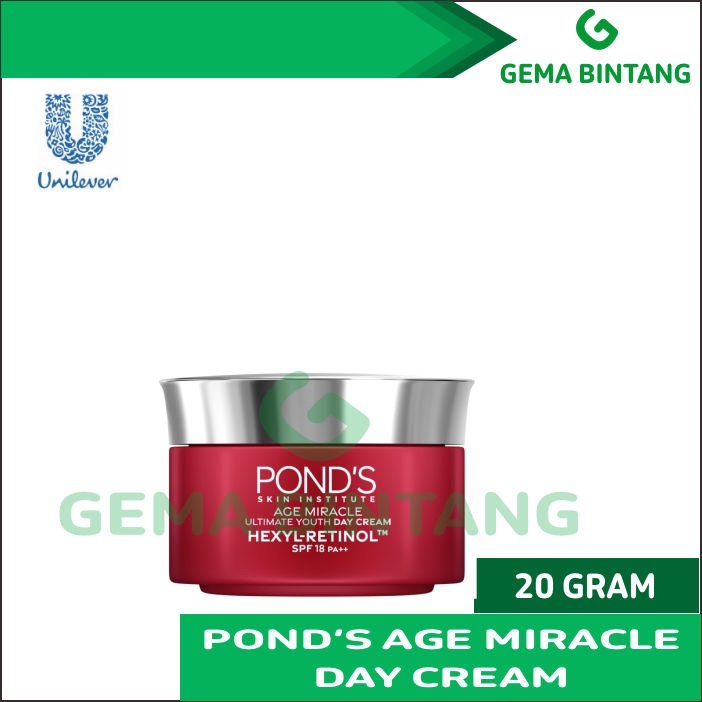 Jual Ponds Age Miracle Day Cream Youthful Glow 20 g | Shopee Indonesia
