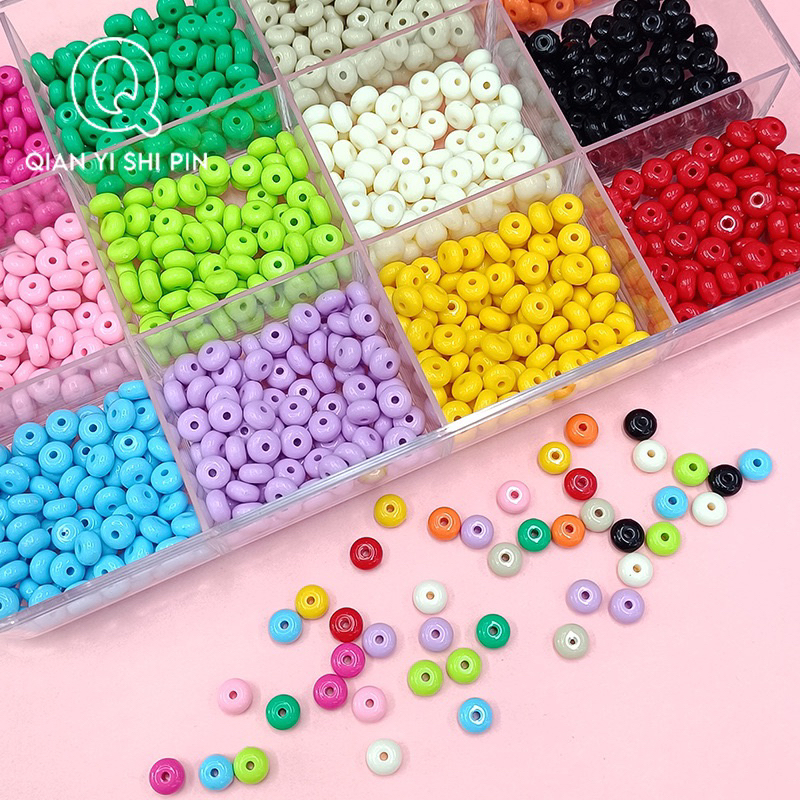 Jual (10gr) J337 Manik Roda Akrilik 8mm Colorfull | Shopee Indonesia