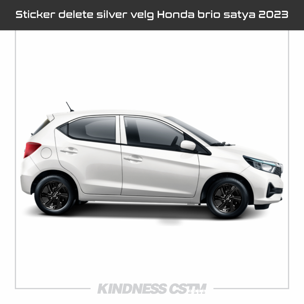 Jual Sticker delete silver velg Honda brio satya 2023-2024 facelift ...