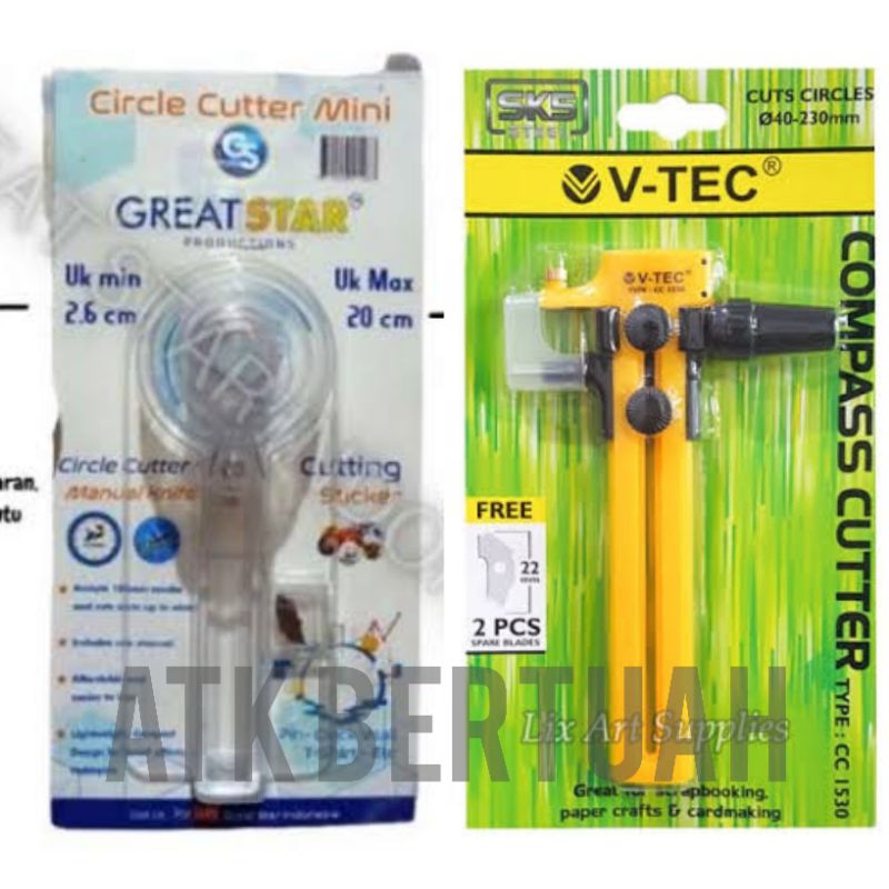 Jual VTEC CC1530 COMPASS CUTTER GREAT STAR ADJUSTABLE MINI CIRCLE ...