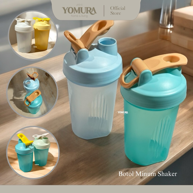 Jual YOMURA Botol Minum Shaker 600 ml 1000 ml dengan Gantungan Shake ...