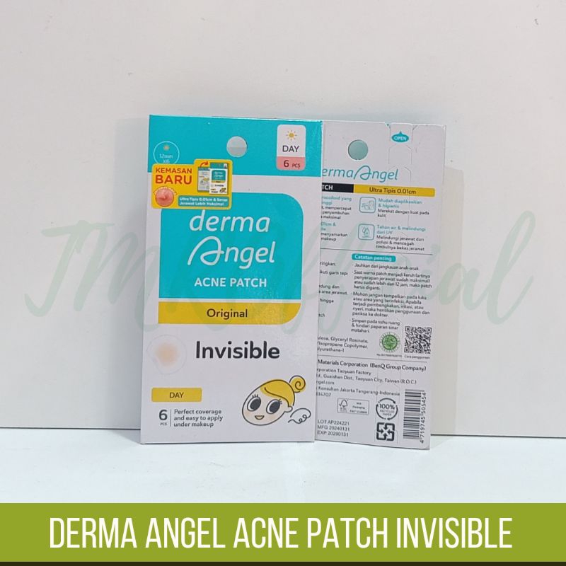Jual DERMA ANGEL ACNE PATCH INVISIBLE ORIGINAL DAY ABSORBENT NIGHT ...