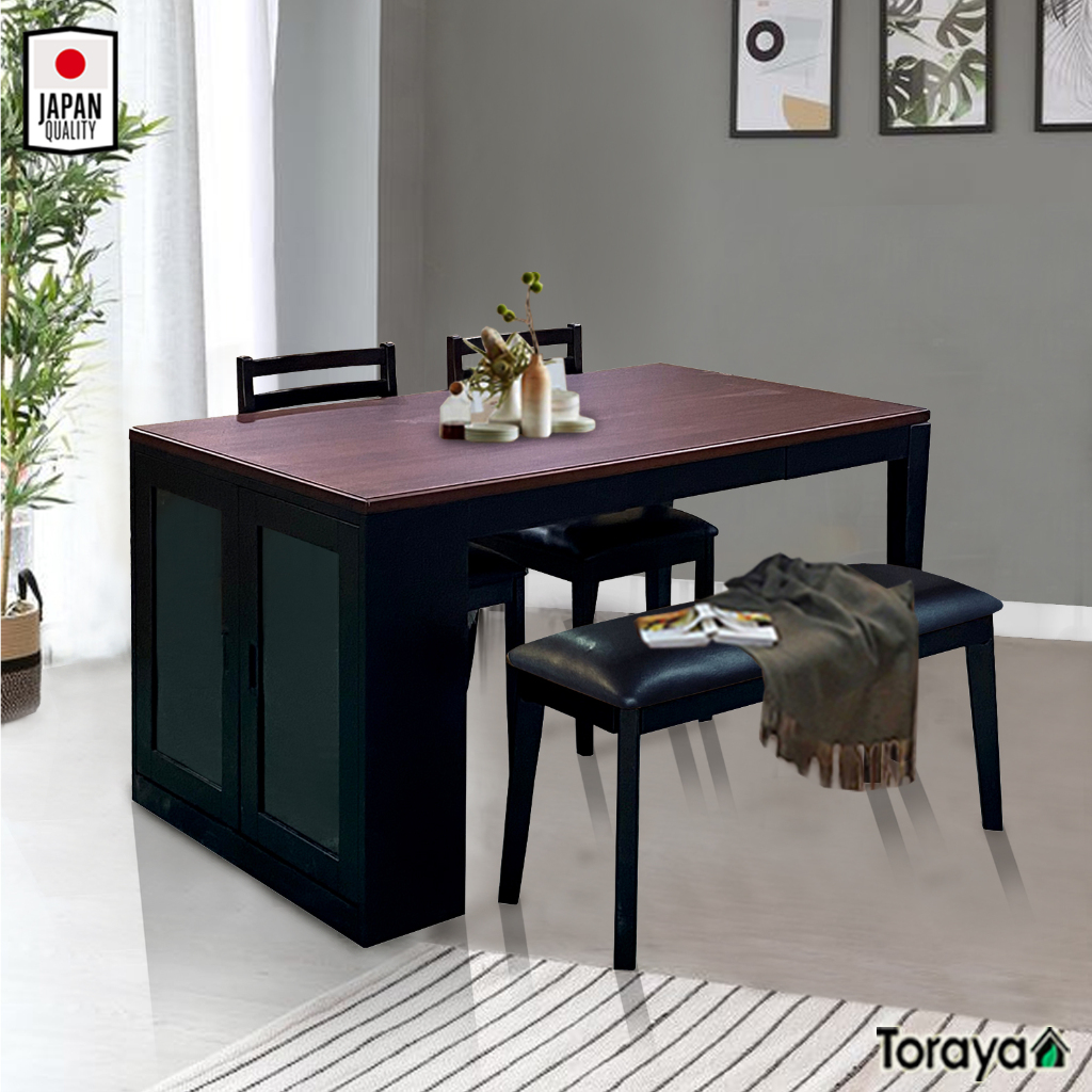 Jual Toraya Meja Makan untuk 2 Kursi 1 Bench /Meja Makan Cabinet/ Meja ...