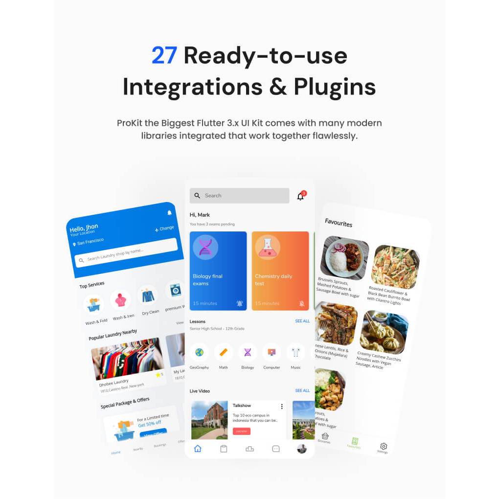 Jual ProKit Flutter Kit Mobile Template - Best Selling Flutter UI Kit ...