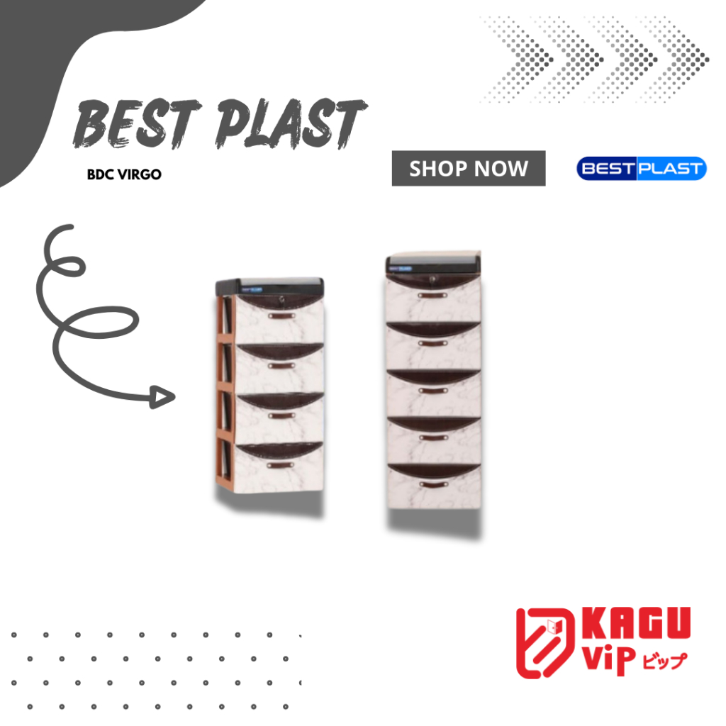 Jual Lemari / Laci / Rak Plastik Serba Guna Bestplast Drawer Cabinet ...