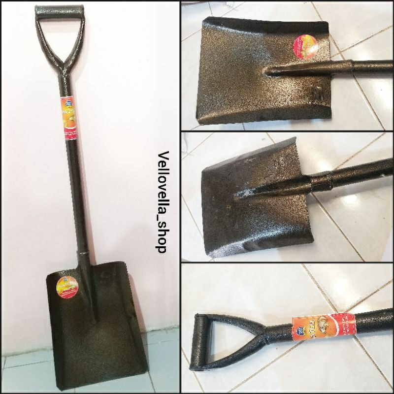 Jual Sekop pasir crocodille gagang Besi Datar / Sekop pasir gagang Besi ...
