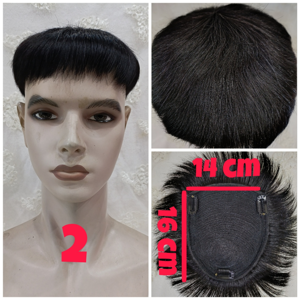 Jual Toupee Wig Toupee Pria D&D1517 Penutup Rambut Tipis
