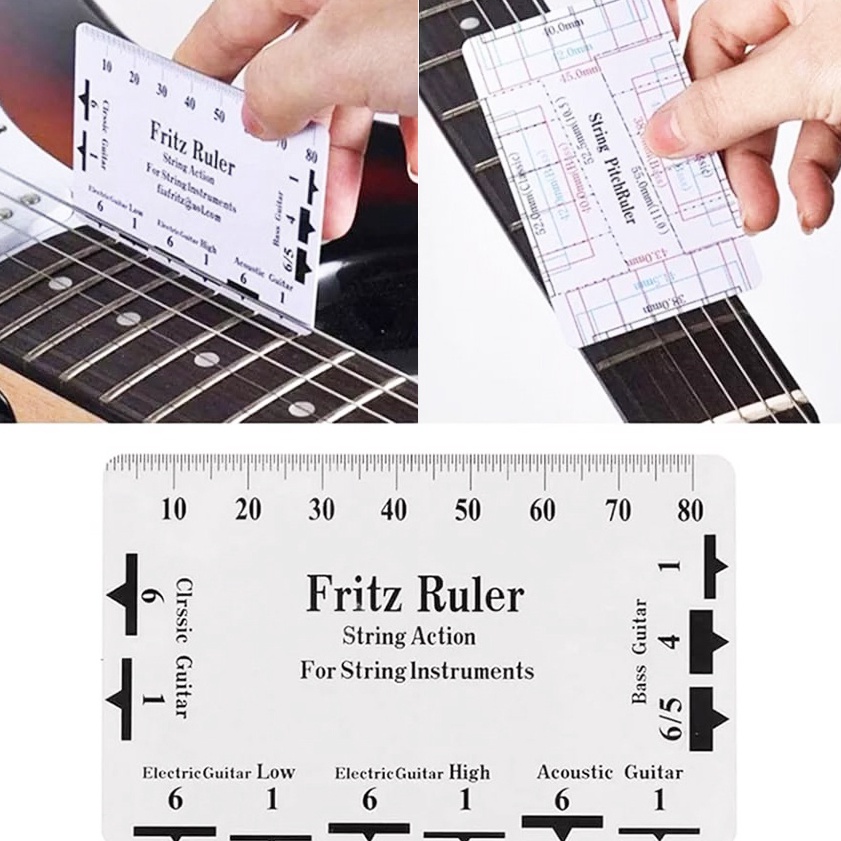 Jual PERFECT Fritz Ruler Alat Ukur Senar Gitar Penggaris Pengukur ...